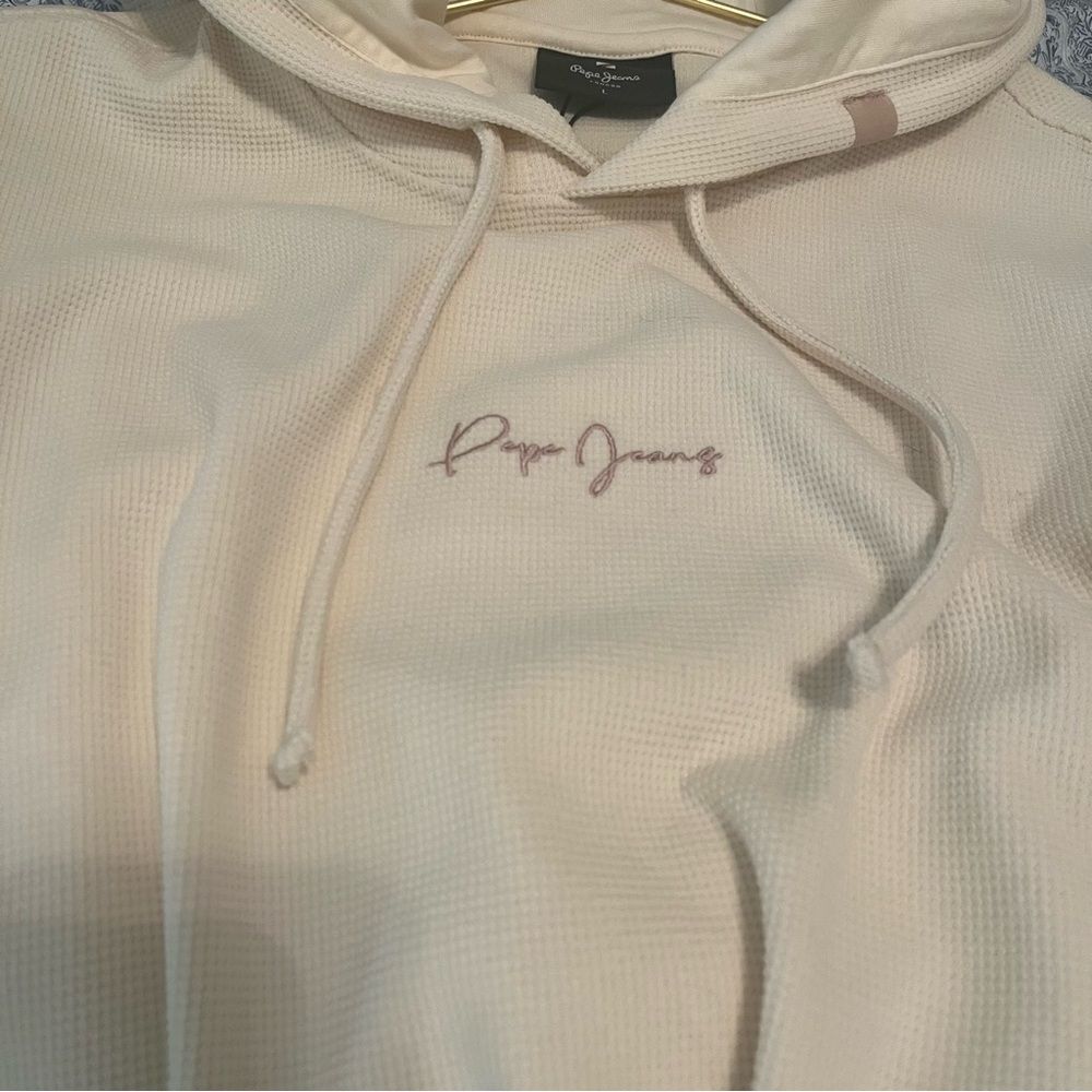 Pepe Jeans London Off-White Hoodie NWT - Picture 8 of 12